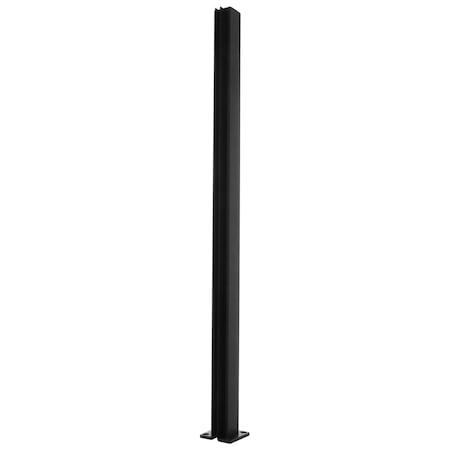 Cr Laurence Matte Black 24-in Center Design Series Partition Post D990BL24C